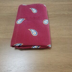 Dan River Single Red Paisley Pillowcase Vintage  90's Trending